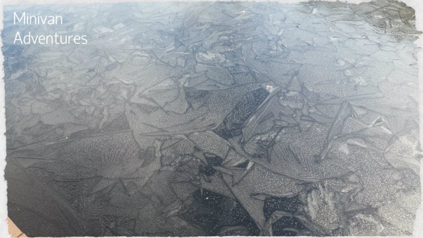 I liked the geometric design of the ice on the lake
